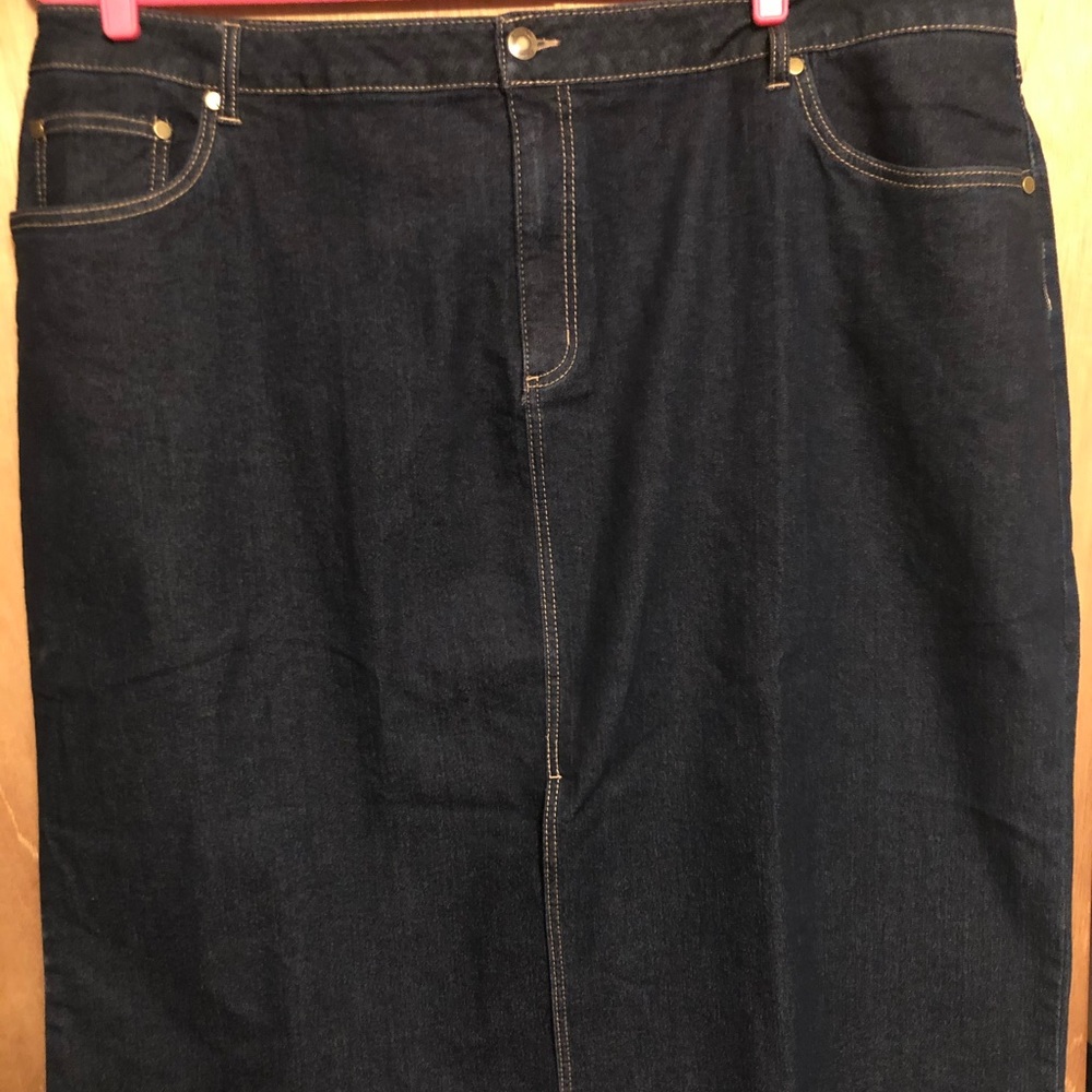 Denim Skirt Plus Woman Within NWOT
